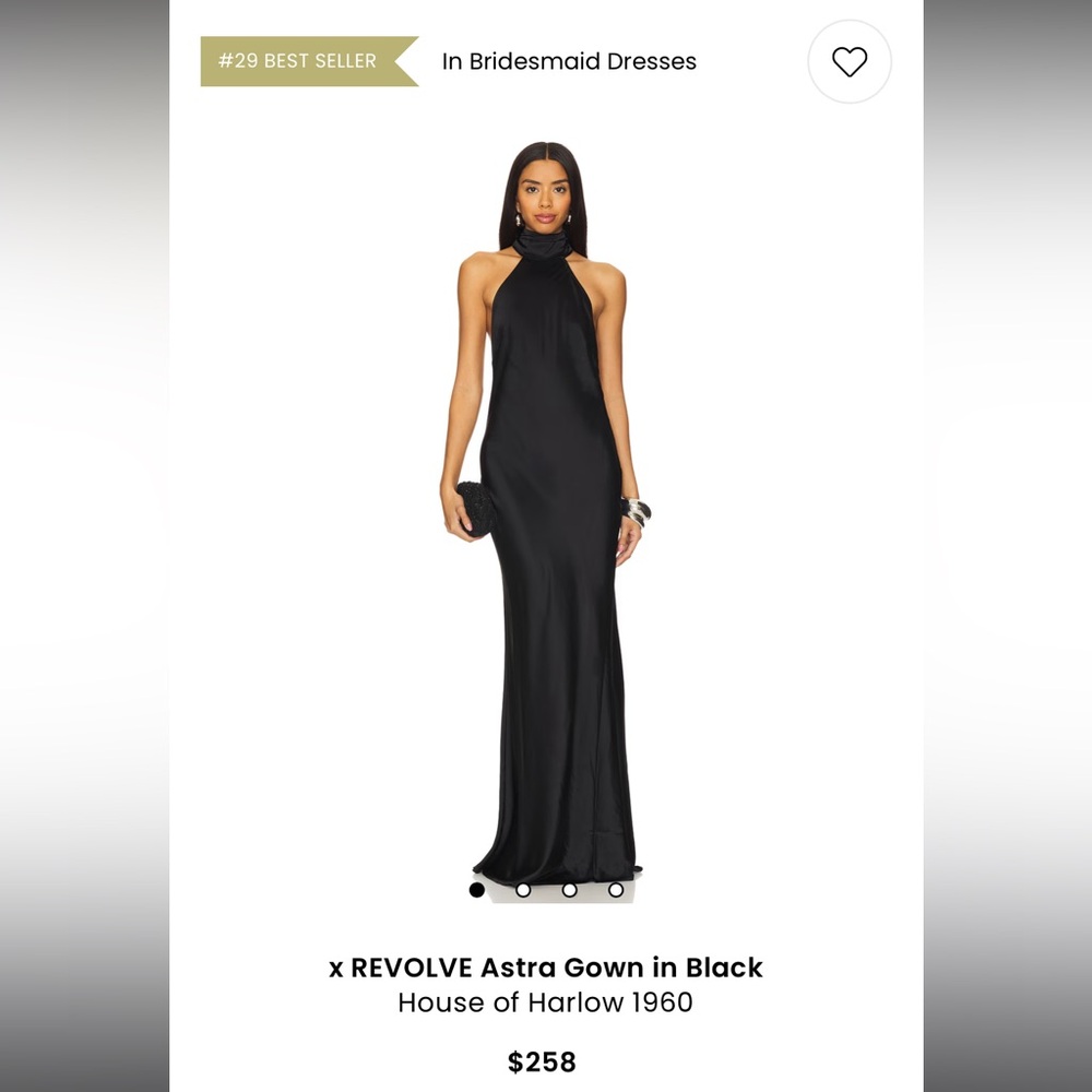 House of Harlow 1960 Elegant Black Maxi Dress